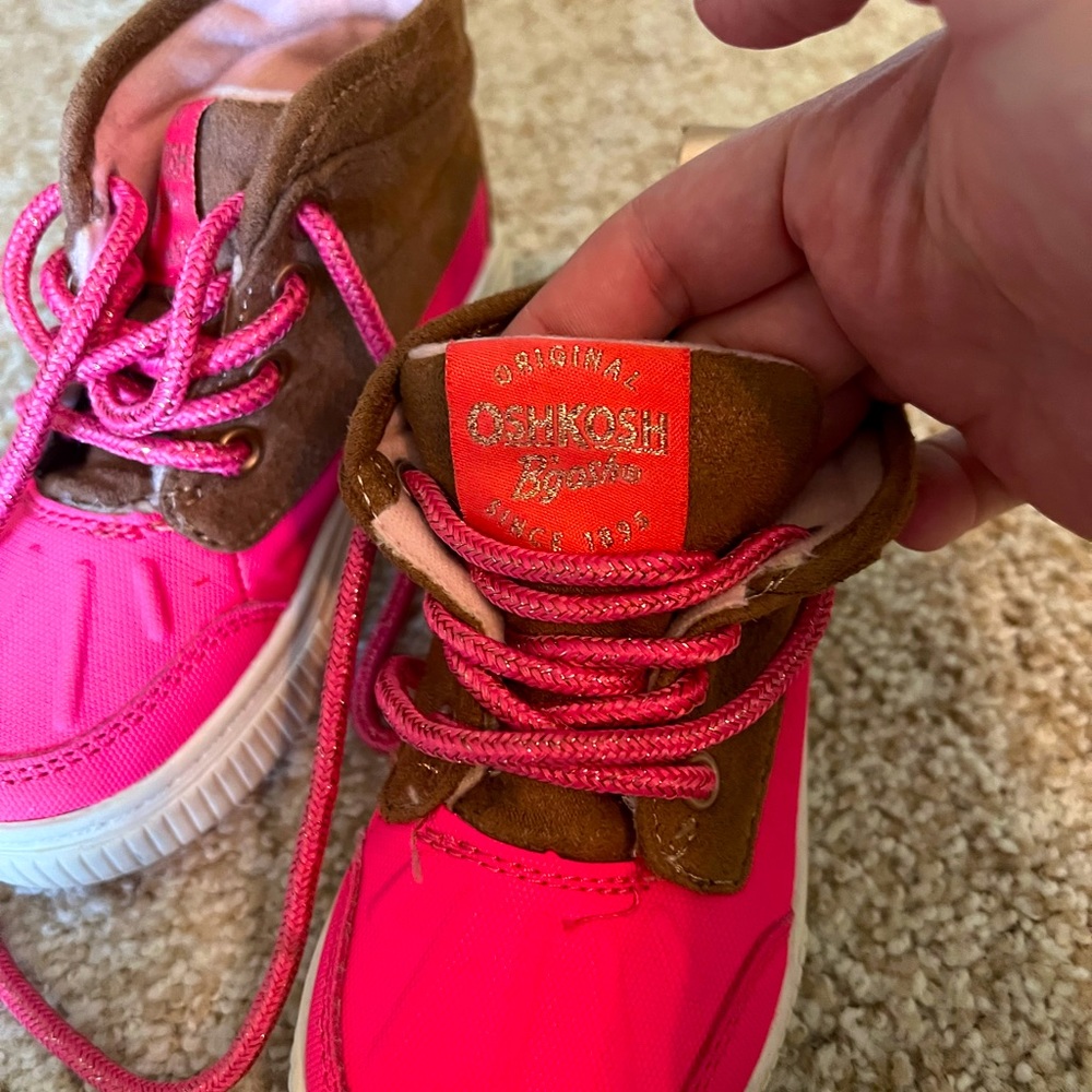 Cute girls shoes ready to play.